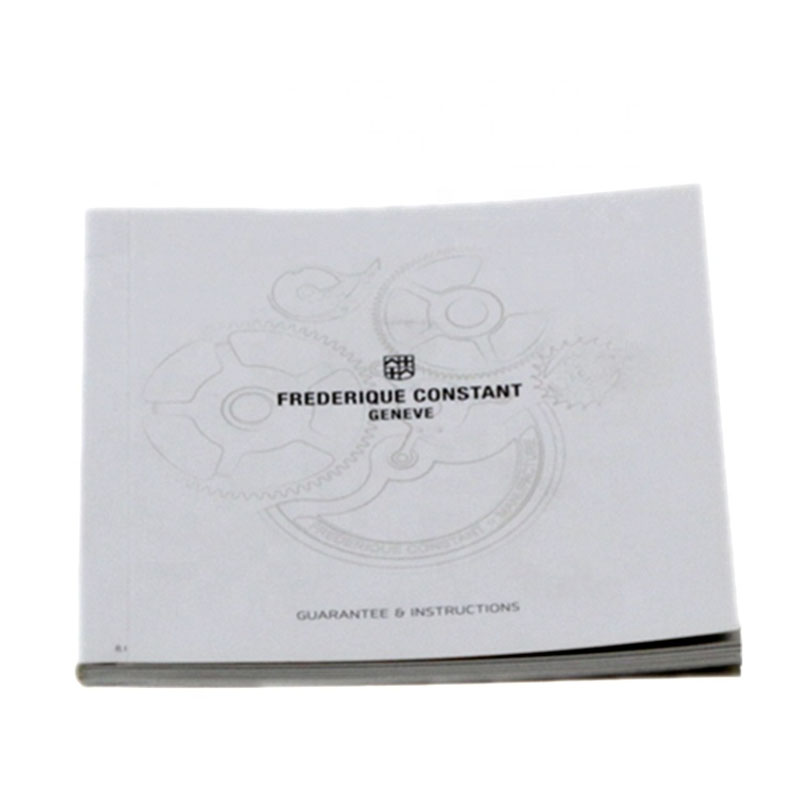 Business Brochure Instructions Of Watches