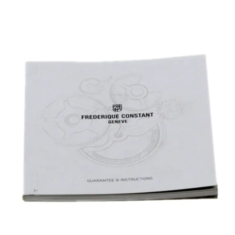 Business Brochure Instructions Of Watches