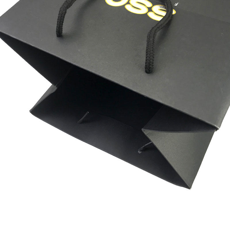 High quality custom paper bag design with gold logo print