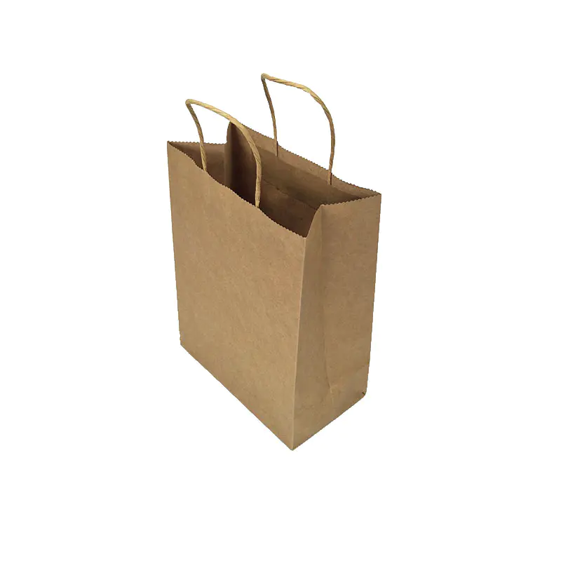 Custom Logo Printing Kraft Paper Bag for Gift Shopping