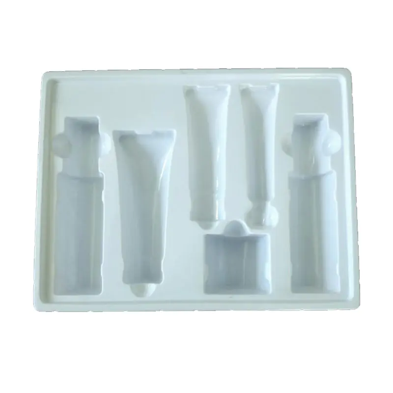 Custom plastic cosmetic blister packing plastic tray