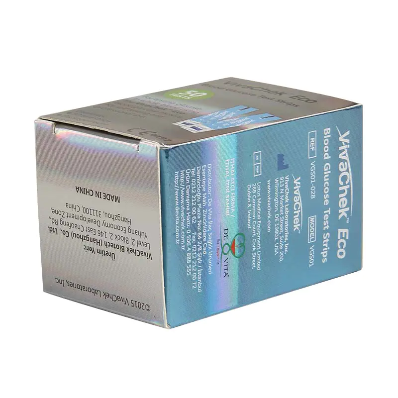 cardboard blue box pharmaceutical packaging sport factory for facial cosmetic