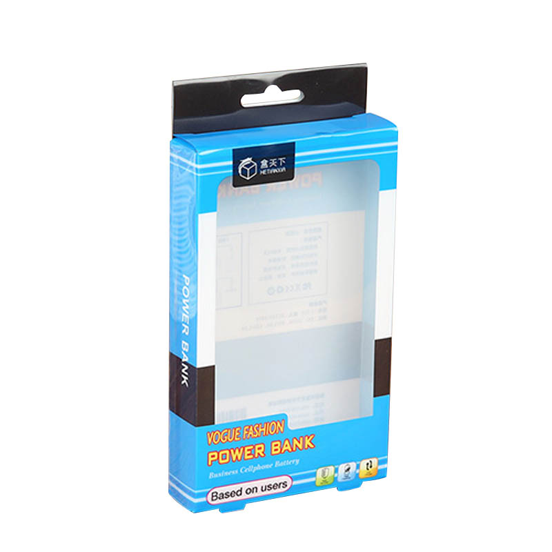 waterproof electronics packaging designwith pvc window for power bank-5