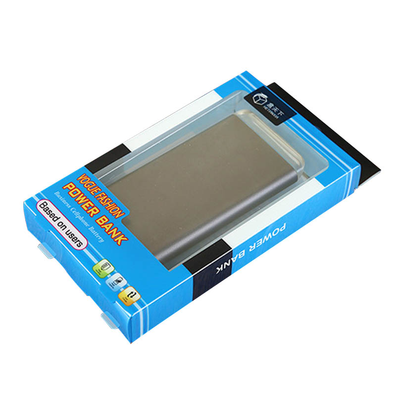 waterproof electronics packaging designwith pvc window for power bank-6
