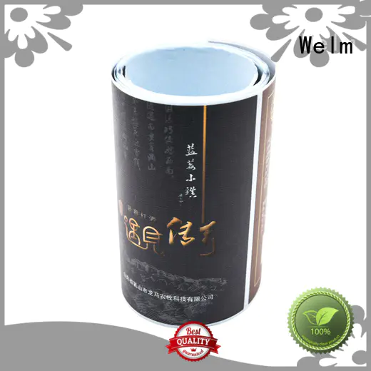 Welm thermal custom sticker labels glossy laminated label for storage