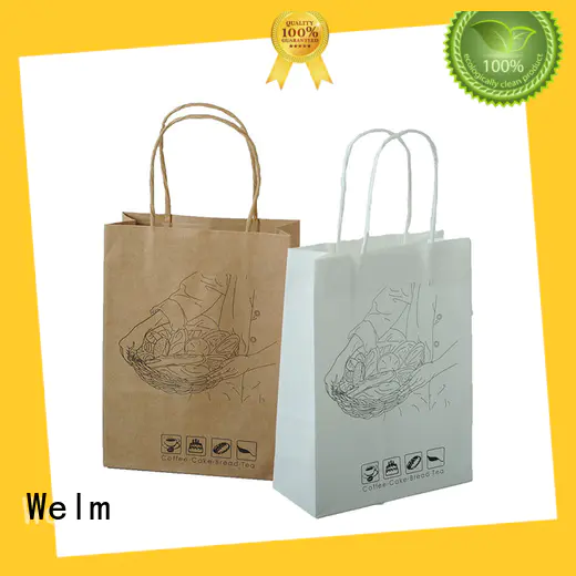 Welm kraft bags logo for shopping