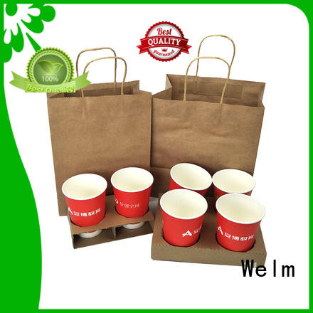 bags kraft paper bags with handles waterproof gift Welm
