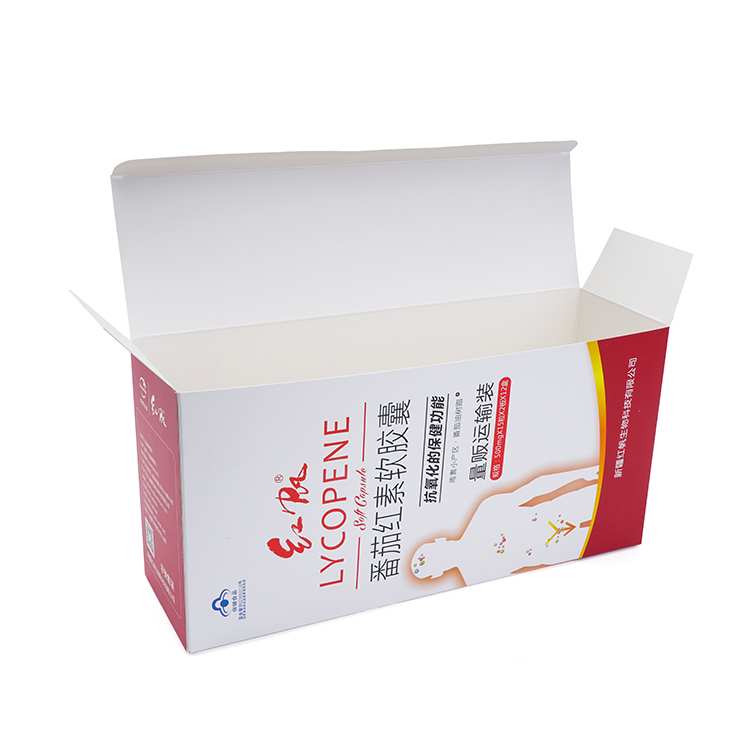 cardboard pharmaceutical packaging with reflective material for blood glucose test strips-9