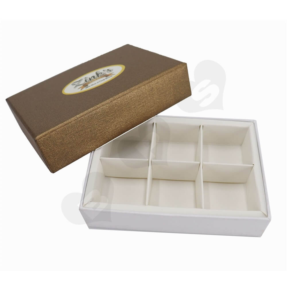 Personalized homemade chocolates gift boxes with lids and paperboard divider insert luxury chocolate box coated speciality paper