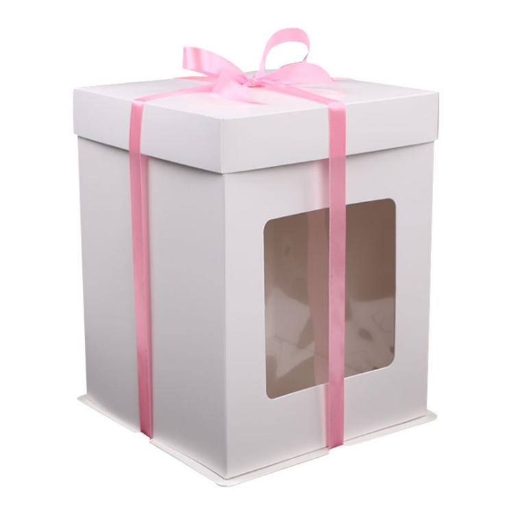 Tall  Cake Box With Clear Window