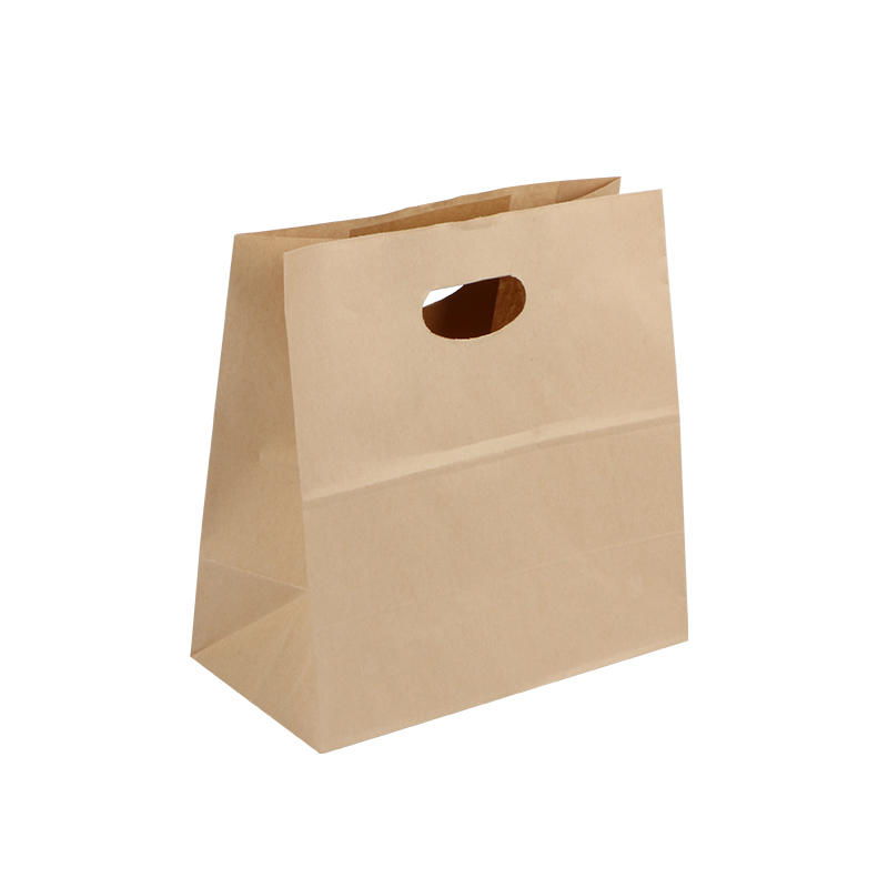 Custom Printed Fashion Recyclable Food Brown Kraft Paper Bag