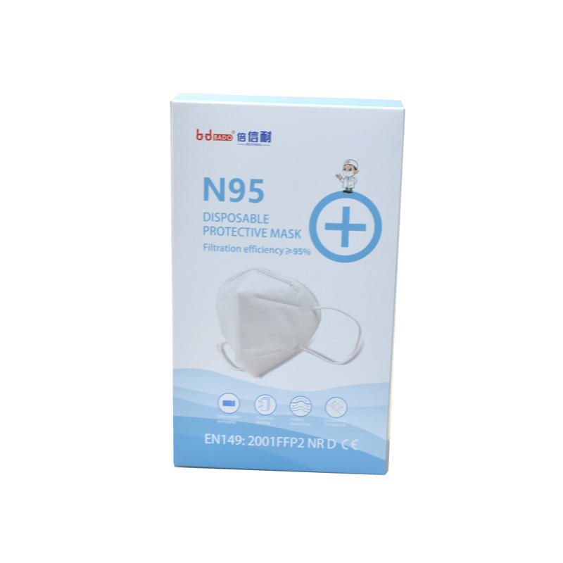 In stock Free Design Custom N95 Respirator Face Mask Packaging Box
