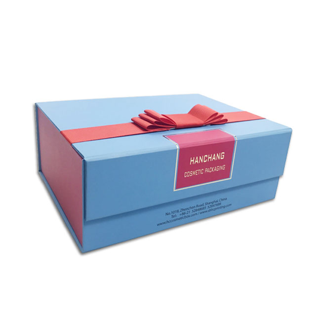 wholesale large gift box ribbon closure for gift