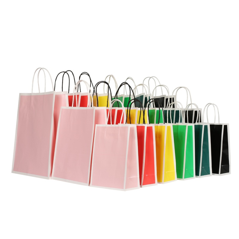 Customized Coated Paper Shopping Bag for Promotion with Glossy Varnish