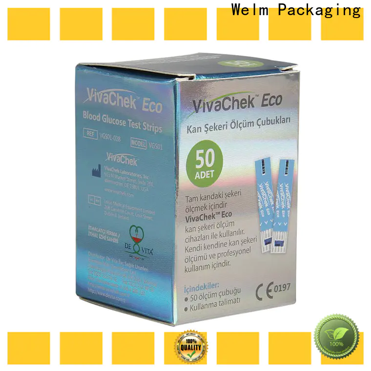 cardboard blue box pharmaceutical packaging sport factory for facial cosmetic