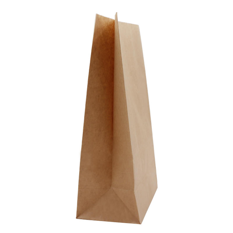 Recyclable Sos Brown Kraft Paper Bag With Your Own Logo
