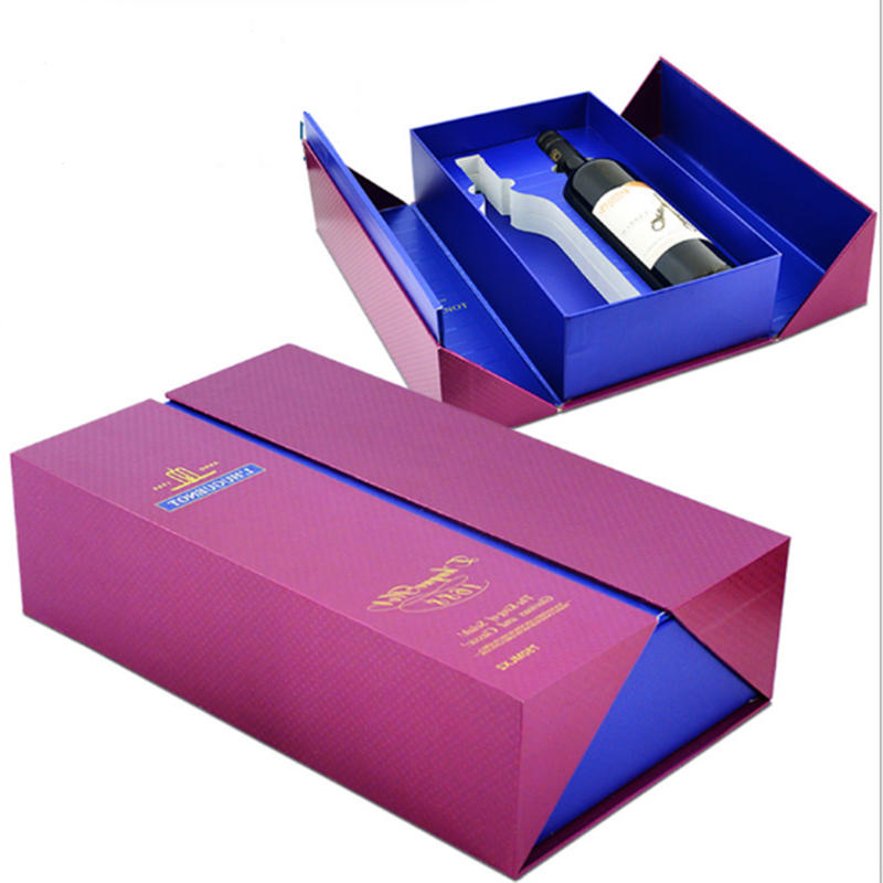 Eco-friendly Biodegradable Custom Grape Wine And Bottle Paper Boxes