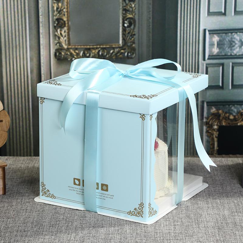 Luxury Transparent Packaging Boxes Clear PVC Cake Box