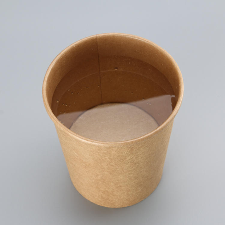 Customized takeaway kraft hot soup cup