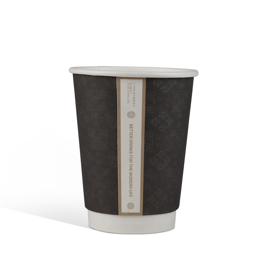 8/10/12/16/22/24 oz Customized Logo Eco-friendly PE Coating Paper cup disposable coffee cups with Lid