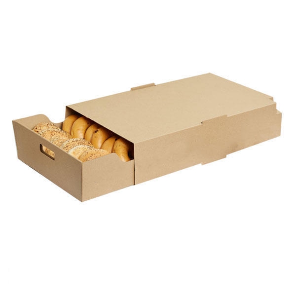 Custom logo printing corrugated paper food packaging box for catering