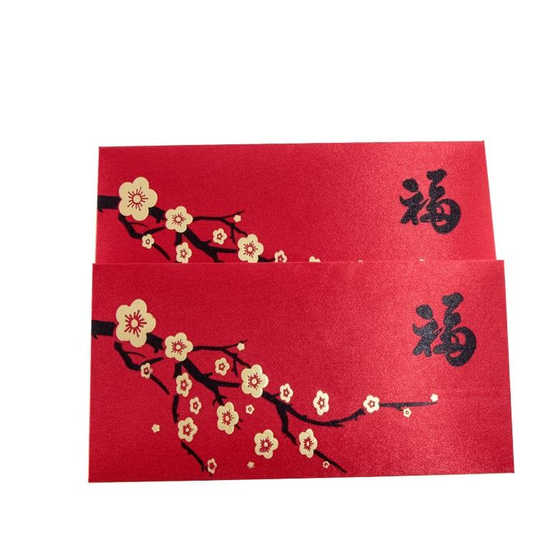 Custom paper envelope embossed special chinese Hong Bao