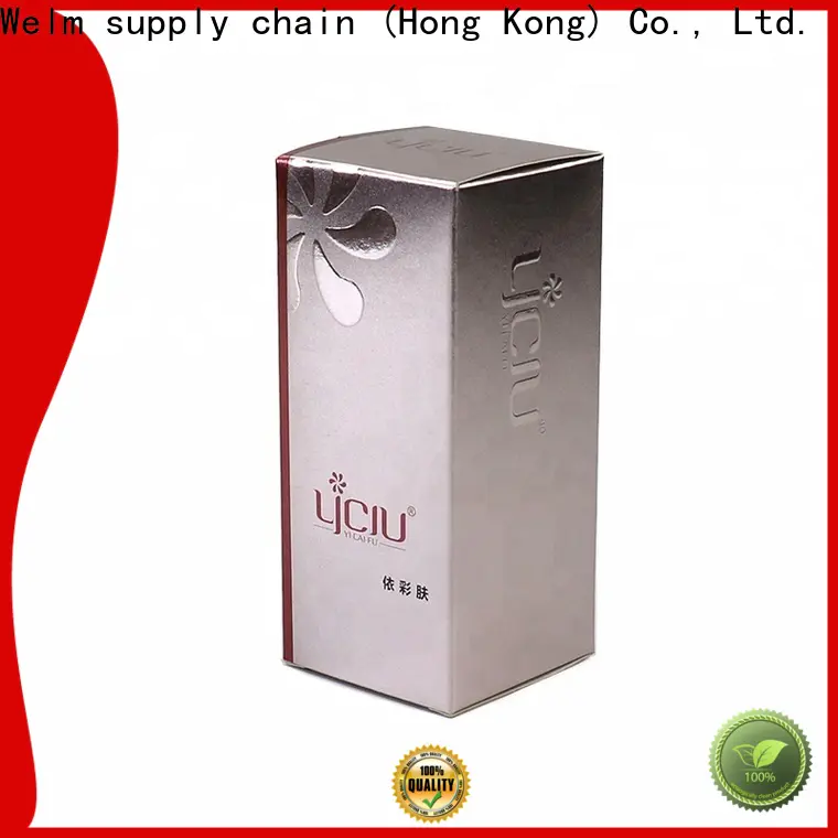 Welm shiny gift box with red vinyl sticker for toy