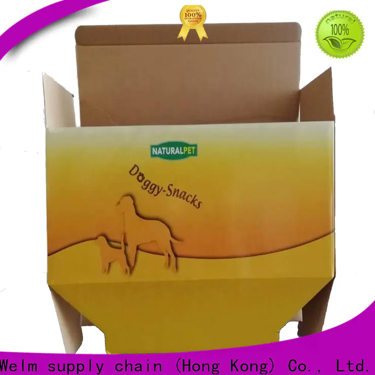Welm board box packaging design factory for pet food
