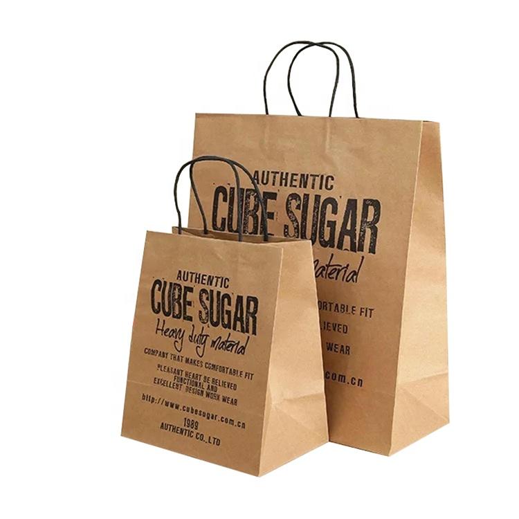 Hong Kong local Kraft paper bag take-out paper bag food paper bag strength supplier