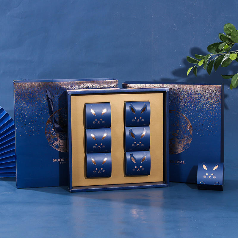 Hong Kong supplier custom design luxury Mid-autumn moon cake gift packaging box with insert