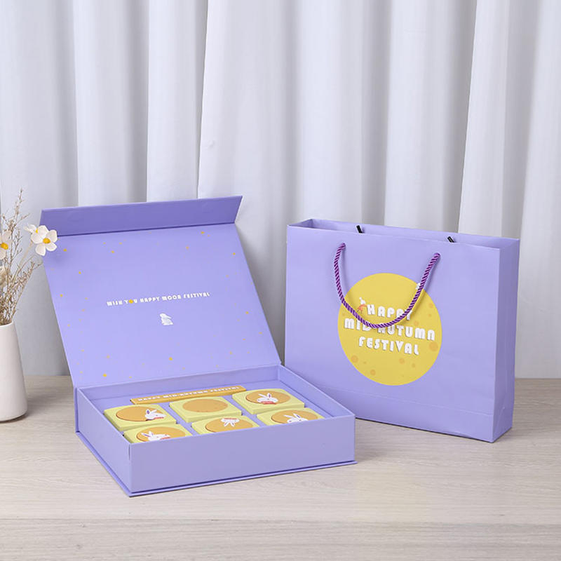 Hong Kong direct sale custom logo printing design packaging luxury moon cake box