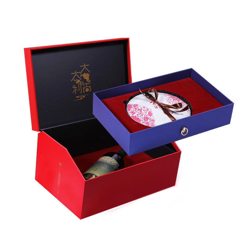 Hong Kong supplier wholesale Eco Friendly Luxury New Year Gift Box Print Gift Box Chinese Happy New Year