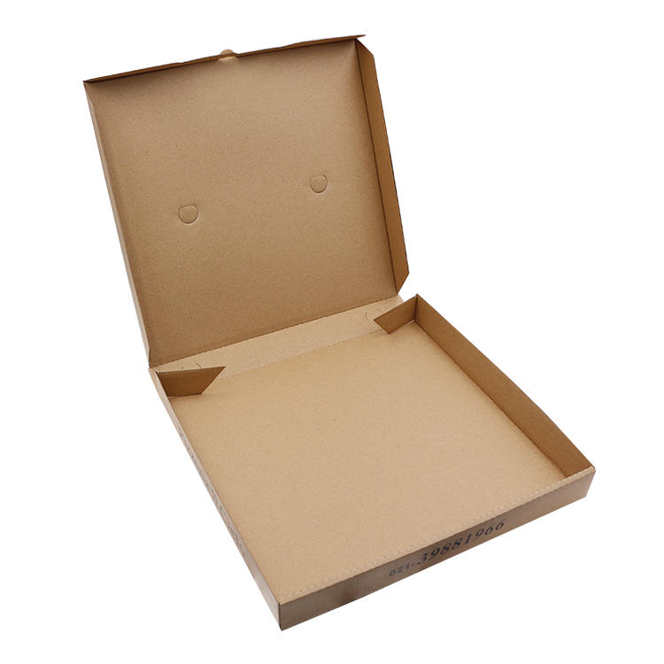 Hong Kong Custom Multi Specification Biodegradable Kraft Paper Takeaway Baked Pizza Box 6 7 8 9 10 12 16 inch