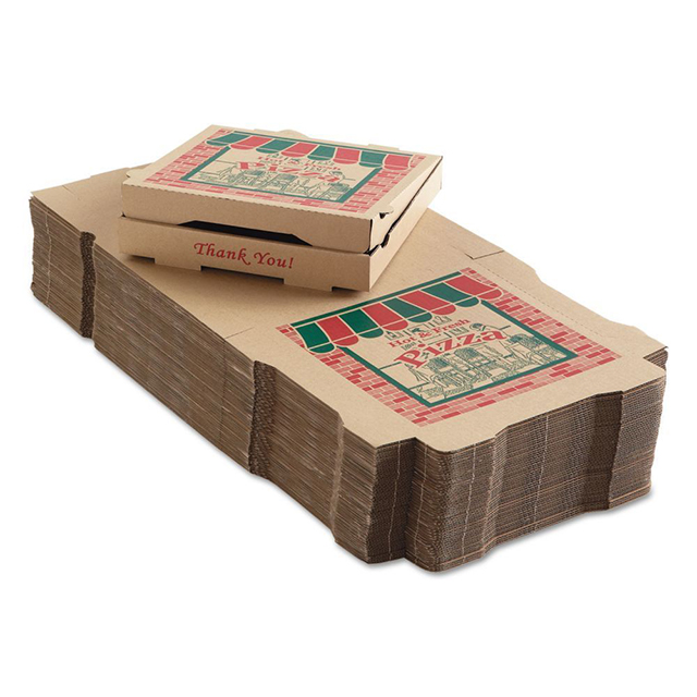 Hong Kong Wholesale Made Healthy Takeaway Paper Package 12 14 15 18 inch 35CM Kraft Paper Pizza Boxes with Logo