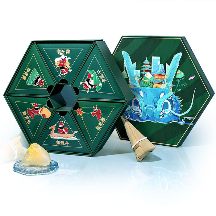 Hong Kong Customized Wholesale Mystery Surprise Dragon Boat Festival Zongzi Packaging Gift Box