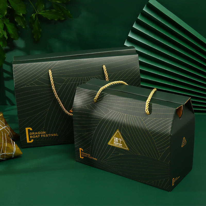 Hong Kong Custom Personalized Design Eco-friendly Environment Paper Food Packaging Dragon Boat Festival Gift Box with Logo