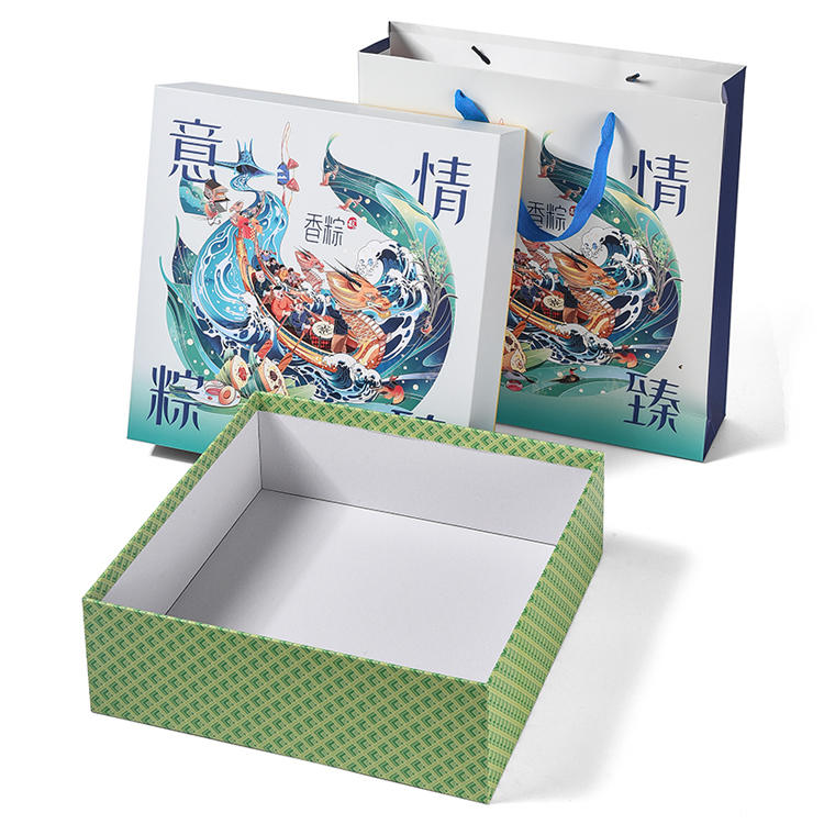 Hong Kong Custom Printed Good Quality Dragon Boat Festival Gift Box with Packaging Logo Personalised Design Oem With Good Price-Welm