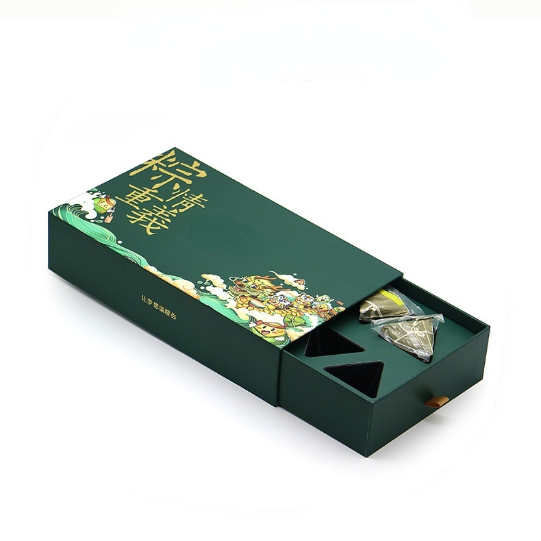 Hong Kong Custom Wholesale Recycled Raw Material cardboard Packaging  Paper Dragon Boat Festival Gift Box with Design Exquisite Logo