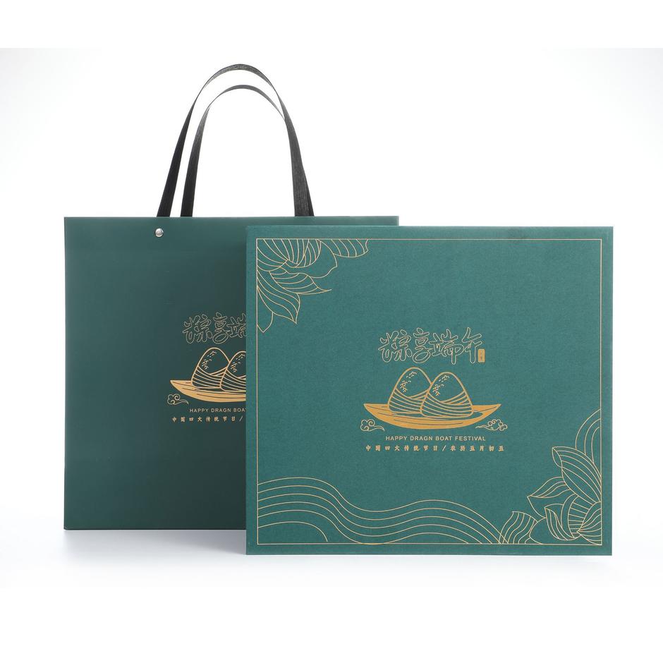 Hong Kong Custom Wholesale Food Corrugated Packaging Box Large Paper Box Hand Zongzi Dragon Boat Festival Gift Box