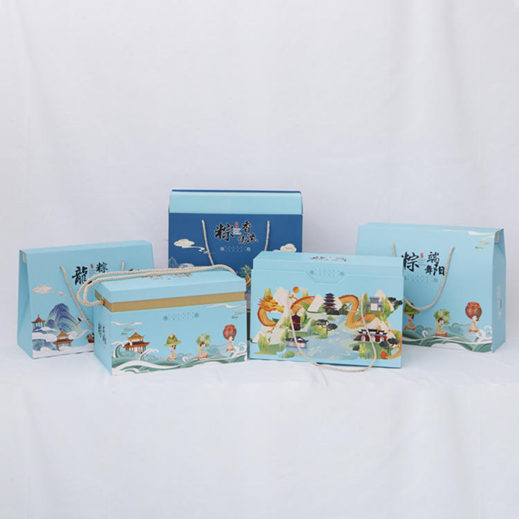 Hong Kong Wholesale Custom Popular Design High-Quality Dragon Boat Festival Zongzi Paper Packaging Gift Box