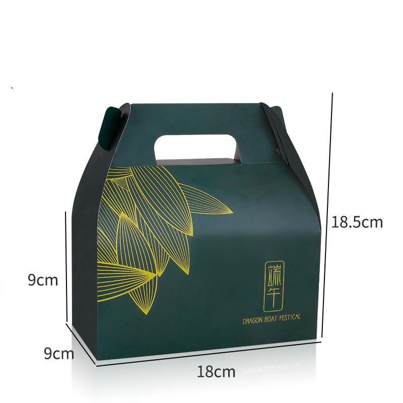 Hong Kong Wholesale Customization High Quality  Rectangle Handling Paper Box For Dragon Boat Festival
