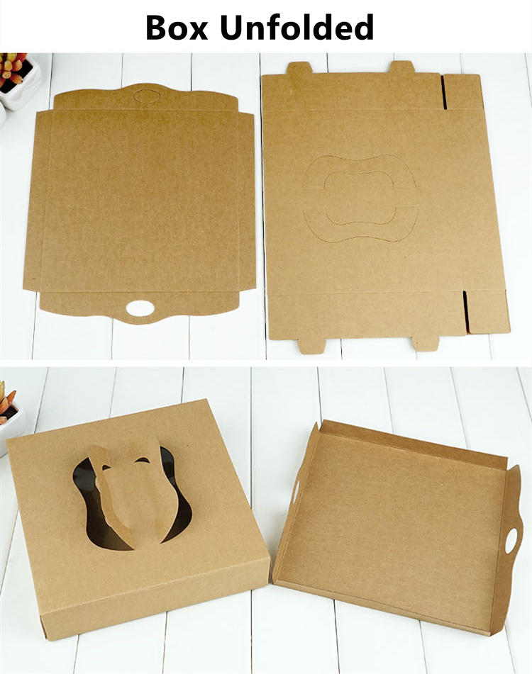 Hong Kong Custom wholesale manufacturers 6 7 8 9 10 12 14 16 18 inch Food grade corrugated paper handle pizza boxes with logo