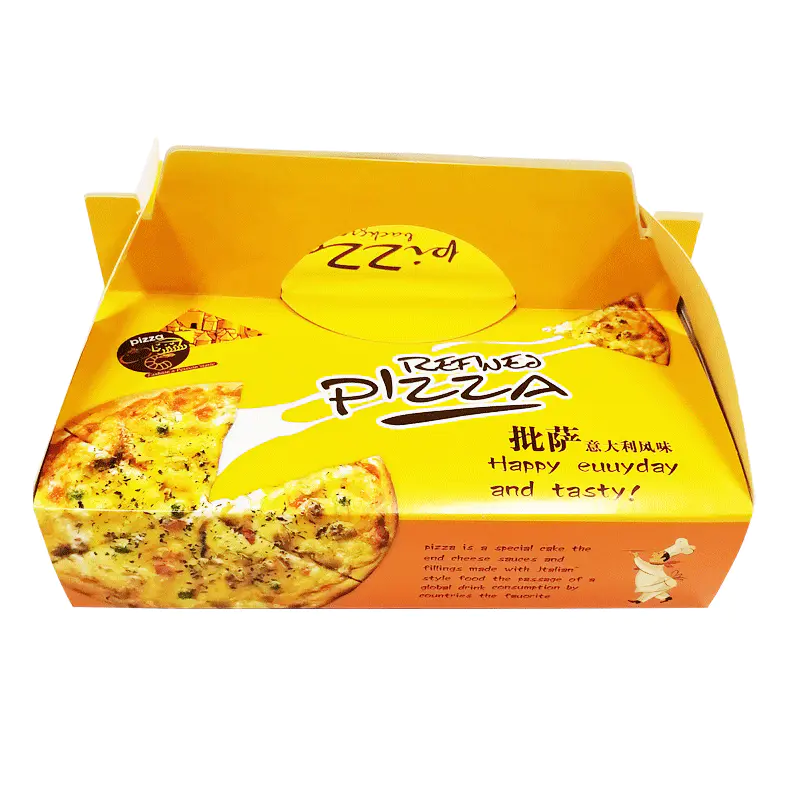 Hong Kong Custom High quality logo Printed 6 9 16 18 28 32 36 inch Corrugated Carton Paper Handle Pizza Box with different design