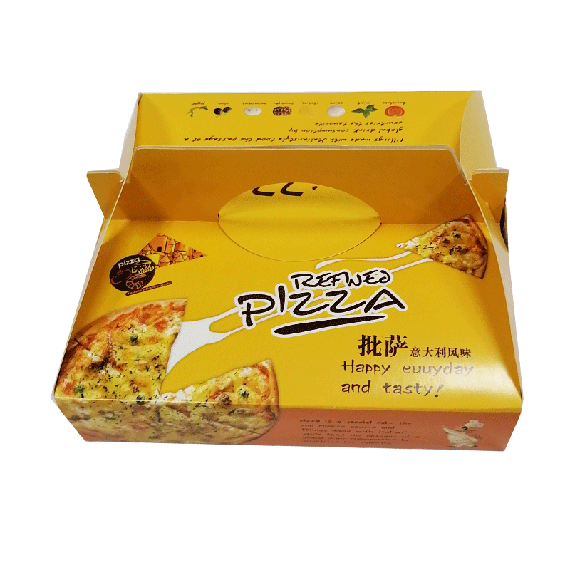 Hong Kong Custom High quality logo Printed 6 9 16 18 28 32 36 inch Corrugated Carton Paper Handle Pizza Box with different design