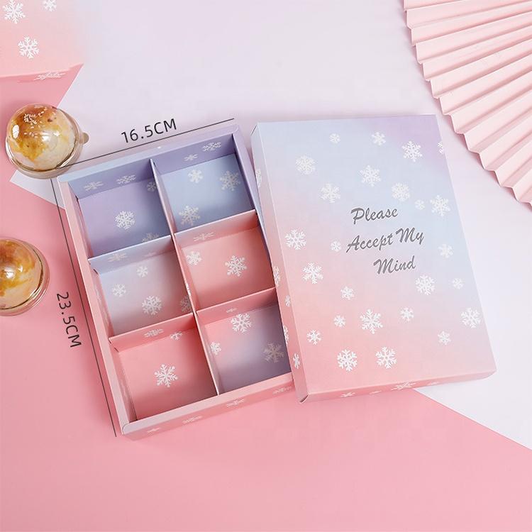 Hong Kong Custom Round Surprised High Quality Personalized  Sweet Transparent Cup Moon Cake Food Product Boxes Packages with Clear Window