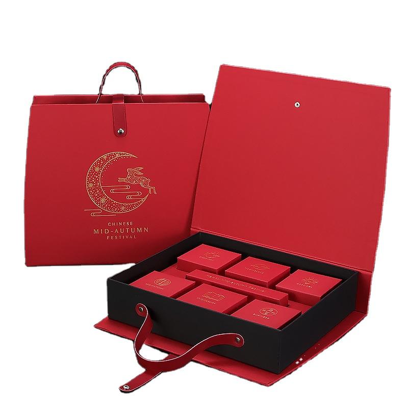 Hong Kong Custom Wholesale Biodegradable Surprised 4/6/8 Layers  Cardboard Paper Packaging Mid Autumn Festival Moon Cake Box