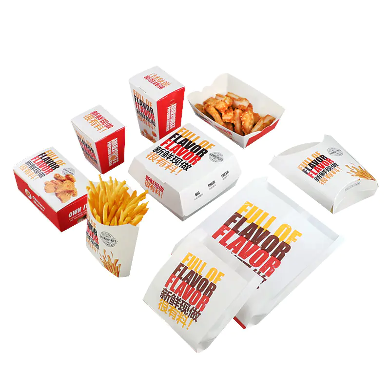 Hong Kong Custom logo 9 10 12 13 18 24 inch take away food  pizza french fries burger fried chicken packaging cardboard corrugated box