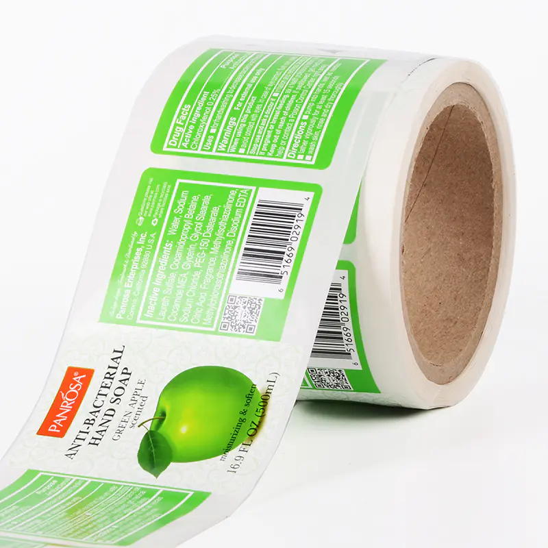 Hong Kong Custom Biodegradable Self Adhesive Juice Bottle Label Packaging Lable Etiquetas Adhesivos Bottle Juice Packaging Sticker
