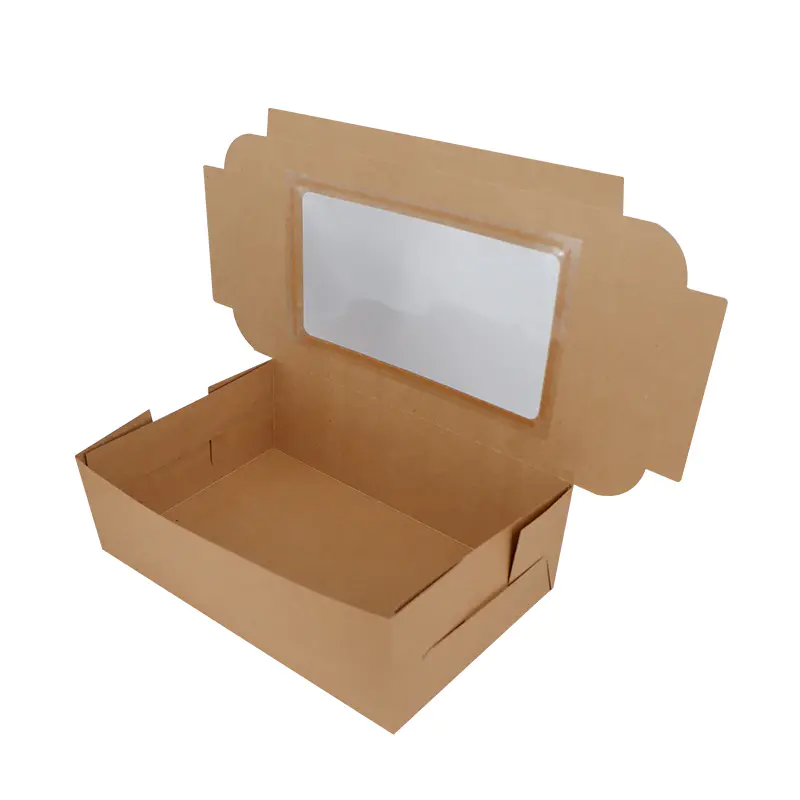 Custom Wholesale Biodegradable Green White Tall mini Wedding Birthday Gift Handle Cake Food Cardboard Box with Logo