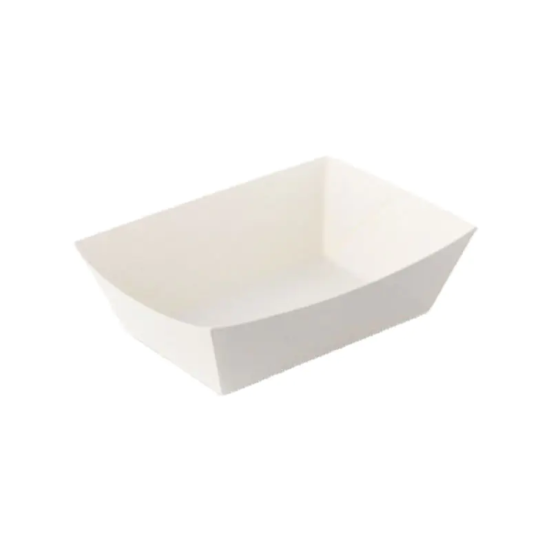 Custom Disposable Biodegradable Takeaways Fast Food Lunch French Fries Chicken Container Cardboard Paper Boat Serving Packing Box